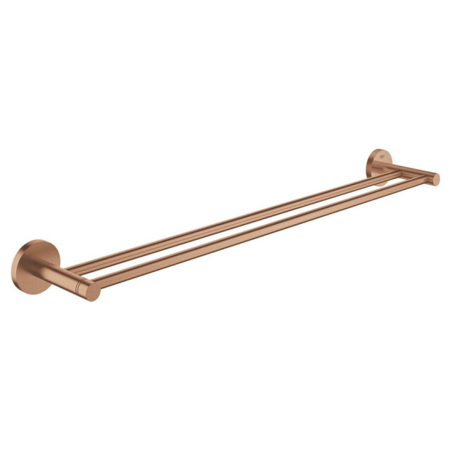 GROHE Essentials Handdoekhouder - 60cm - dubbel - brushed warm sunset 40802dl1 afbeelding 1
