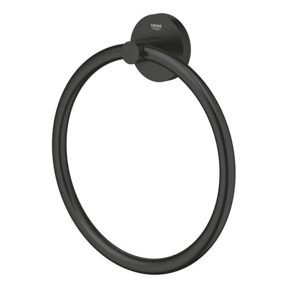 GROHE Essentials Handdoekring - 18cm - matte black 1024612430 afbeelding 1