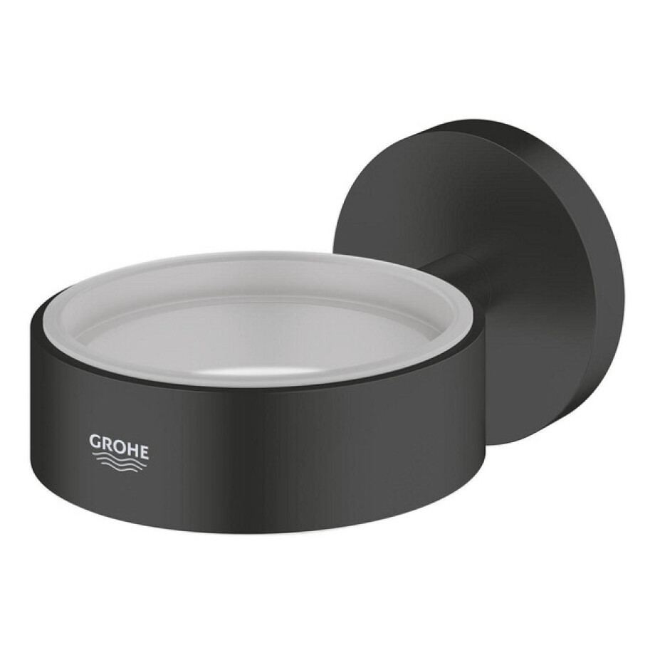 GROHE Essentials Wandhouder - voor zeepdispenser/zeepchaal/glas - mat zwart 1024662430 afbeelding 1