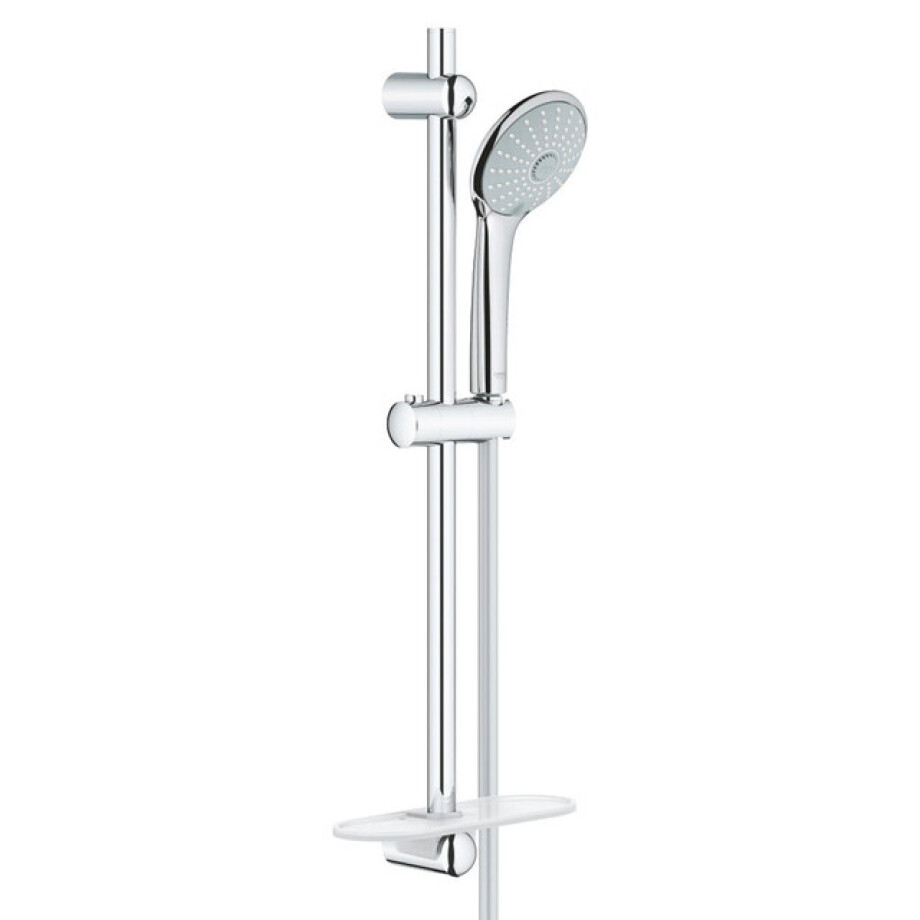 GROHE Euphoria 110 Massage Glijstangset - 60cm - ronde handdouche - 3 straalsoorten - gladde doucheslang - met zeepschaal - chroom 27231001 afbeelding 1