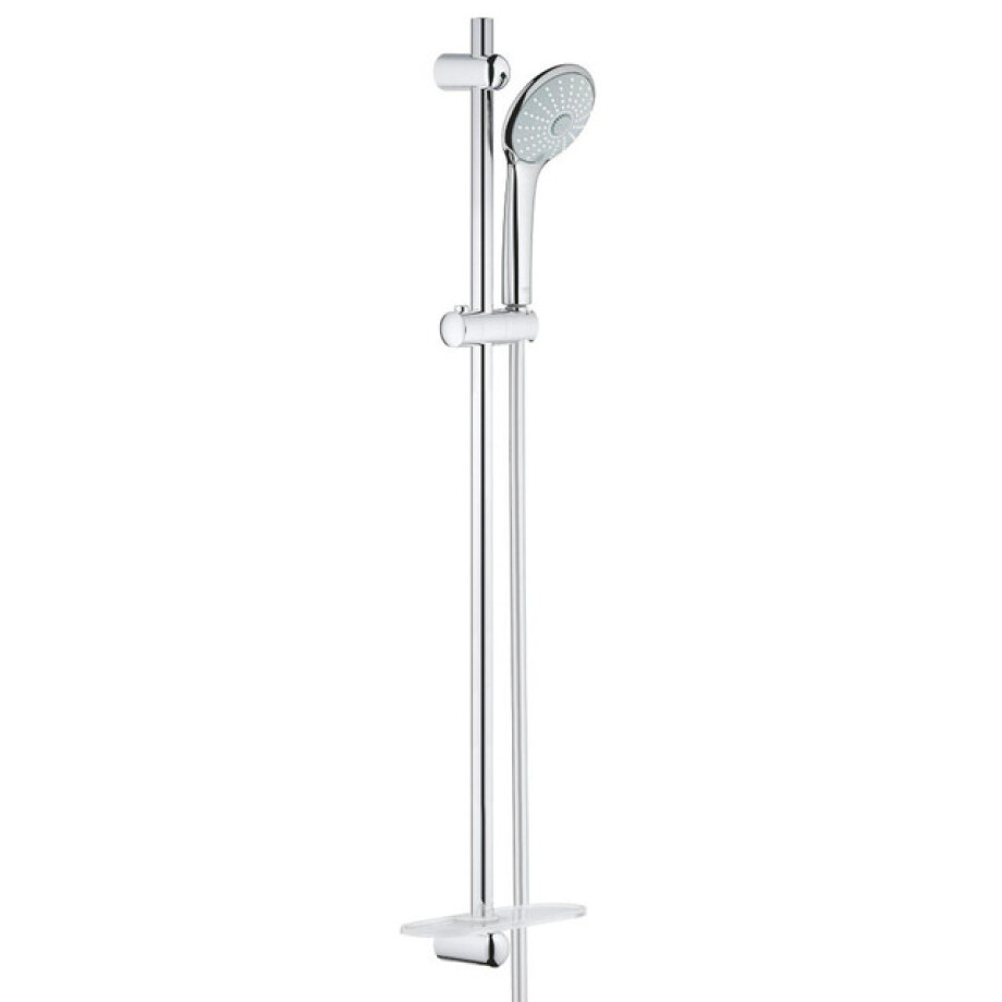GROHE Euphoria 110 Massage Glijstangset - 90cm - ronde handdouche - 3 straalsoorten - gladde doucheslang - met zeepschaal - chroom 27226001 afbeelding 1