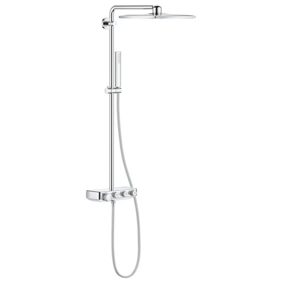 GROHE Euphoria smartcontrol Regendoucheset Opbouw - hoofddouche vierkant 31cm - handdouche staaf - chroom 26508000 GROHE Euphoria smartcontrol Regendoucheset Opbouw - hoofddouche vierkant 31cm - handdouche staaf - chroom 26508000 afbeelding 1