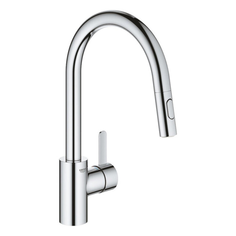 GROHE Eurosmart Cosmopolitan Keukenkraan - uittrekbare uitloop - 2 straalsoorten - chroom 31481001 afbeelding 1