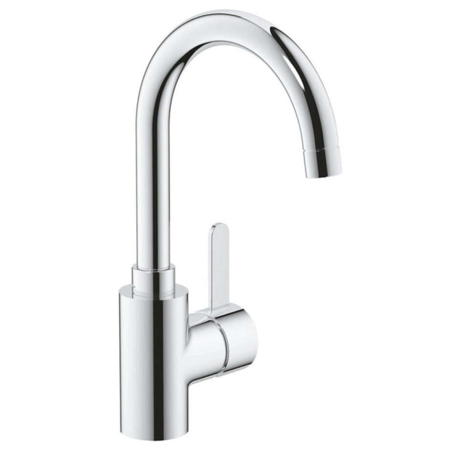 GROHE Eurosmart Cosmopolitan waterbesparende wastafelkraan l-size m. gladde body met push open chroom 23933001 GROHE Eurosmart Cosmopolitan waterbesparende wastafelkraan l-size m. gladde body met push open chroom 23933001 afbeelding 1