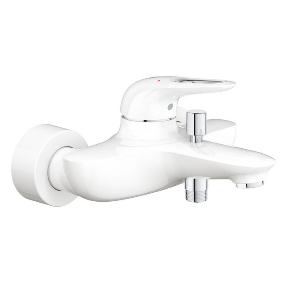 GROHE Eurostyle New badkraan met omstel en koppelingen wit 33591ls3 afbeelding 1