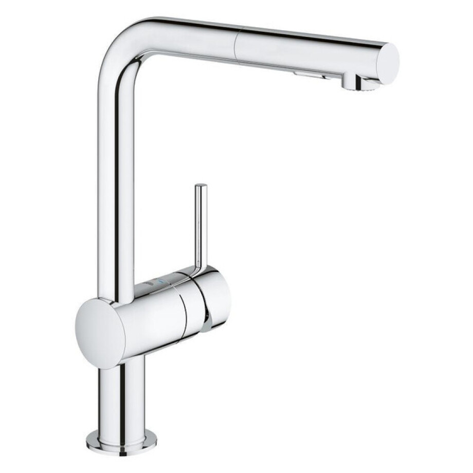GROHE Minta Keukenkraan - hoog - uittrekbare l uitloop - 2 straalsoorten - chroom 30274000 afbeelding 1