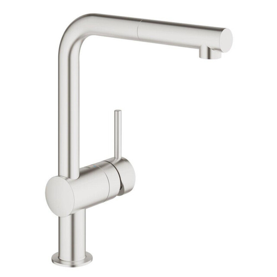 GROHE Minta Keukenkraan - hoog - uittrekbare l uitloop - supersteel geborsteld 32168dc0 afbeelding 1