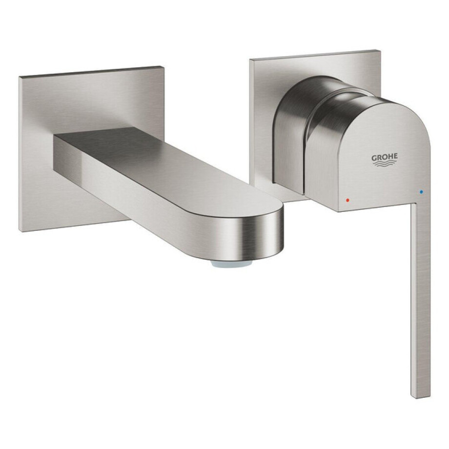 GROHE Plus waterbesparende afbouwdeel voor wandkraan m-size met sprong 14.7cm supersteel 29303DC3 afbeelding 1
