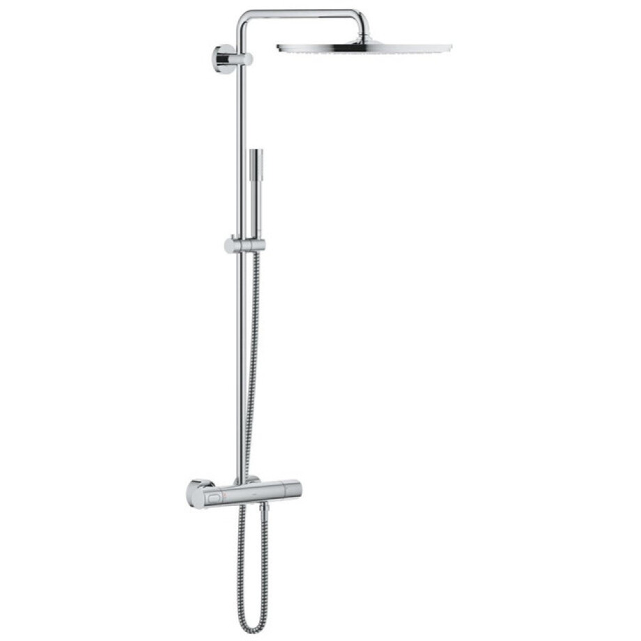 GROHE Rainshower Cosmopolitan Regendoucheset Opbouw - hoofddouche Ø40cm - handdouche sena - thermostatisch - chroom 27174001 afbeelding 1