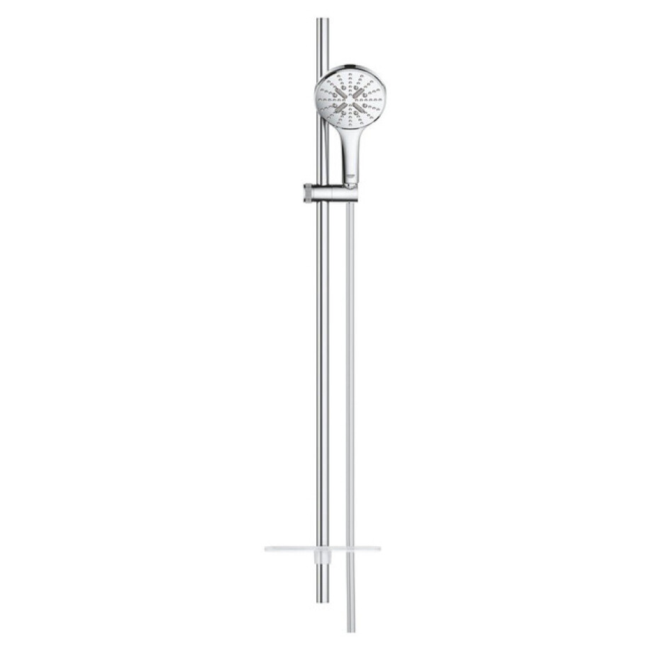 GROHE Rainshower SmartActive 130 Glijstangset - 90 cm - ronde handdouche - 3 straalsoorten - gladde handdouche - met zeepschaal - chroom 26548000 afbeelding 1
