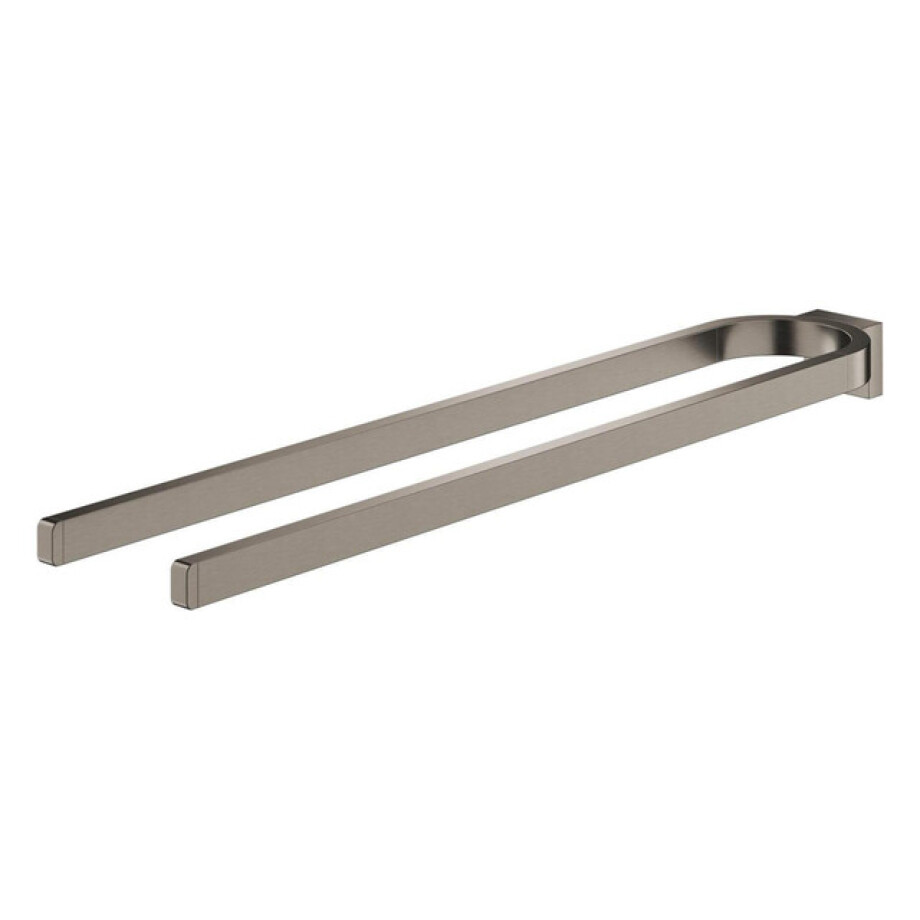 GROHE Selection Handdoekhouder - 36cm - dubbel - niet draaibaar - brushed hard graphite 41059al0 afbeelding 1