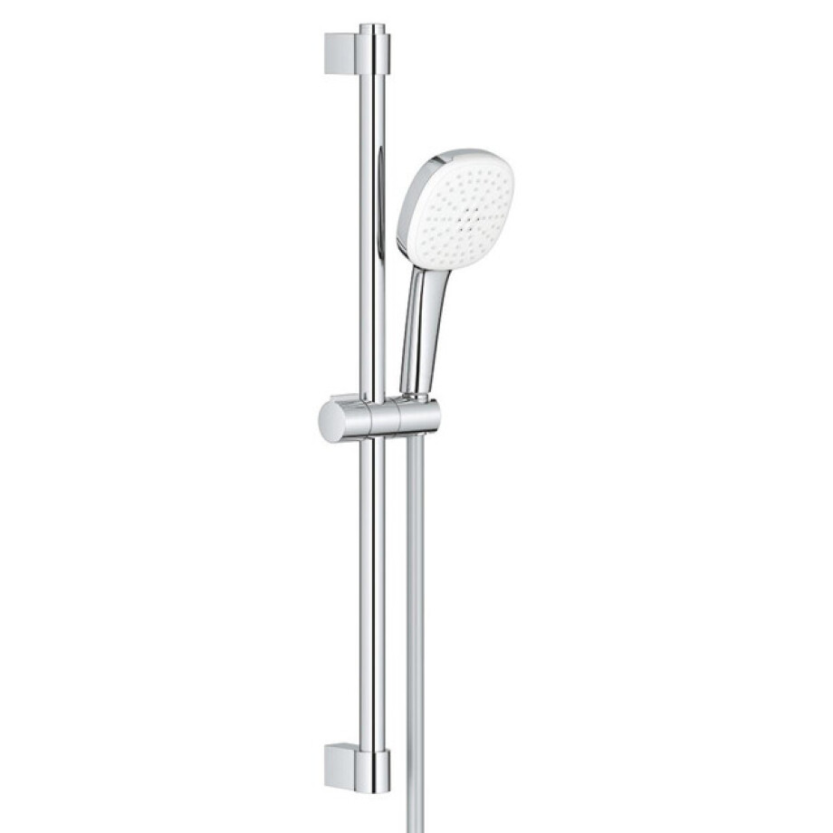 GROHE Tempesta 110 Cube Glijstangset - 60cm - vierkante handdouche - 2 straalsoorten - 5.6 l/min - gladde doucheslang - chroom 2757830e afbeelding 1