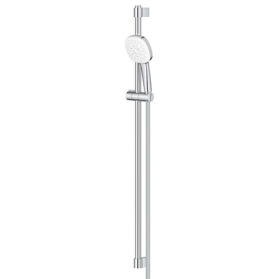 GROHE Tempesta 110 Cube Glijstangset - 90cm - vierkante handdouche - 3 straalsoorten - gladde doucheslang - chroom 26909003 afbeelding 1