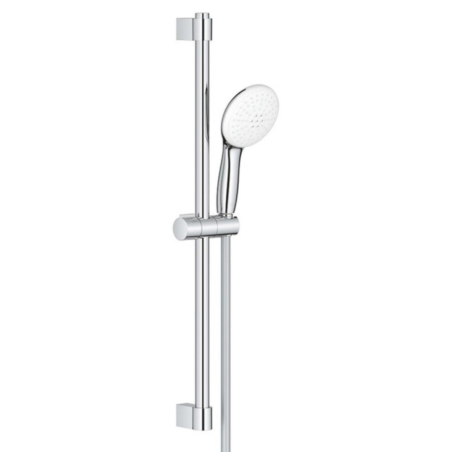 GROHE Tempesta 110 Glijstangset - 60cm - ronde handdouche - 2 straalsoorten - 8.0 l/min - gladde doucheslang - chroom 26162003 afbeelding 1