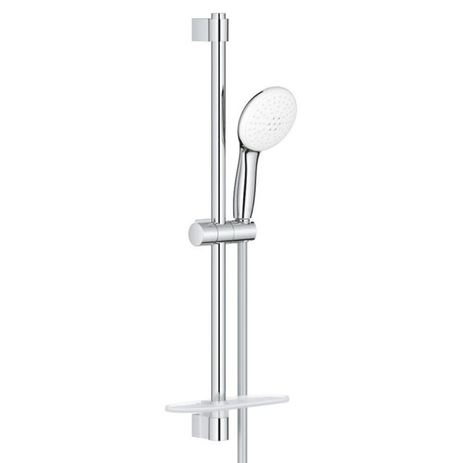 GROHE Tempesta 110 Glijstangset - 60cm - ronde handdouche - 2 straalsoorten - gladde doucheslang - met zeephouder - chroom 26638003 GROHE Tempesta 110 Glijstangset - 60cm - ronde handdouche - 2 straalsoorten - gladde doucheslang - met zeephouder - chroom 26638003 afbeelding 1