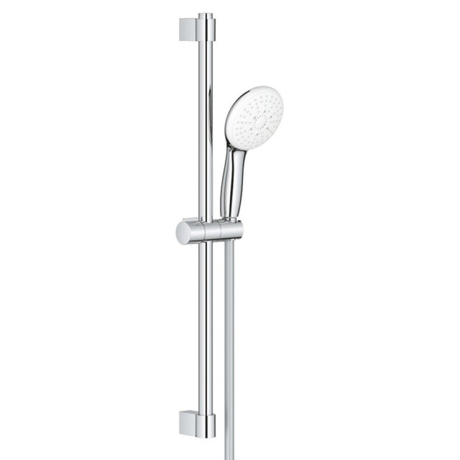 GROHE Tempesta 110 Glijstangset - 60cm - ronde handdouche - 3 straalsoort - gladde doucheslang - chroom 27644003 afbeelding 1