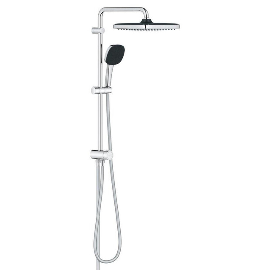 GROHE Vitalio Comfort 250 QuickFix Regendoucheset - hoofddouche - 25cm - vierkante handdouche - 2 straalsoorten - chroom 26698001 GROHE Vitalio Comfort 250 QuickFix Regendoucheset - hoofddouche - 25cm - vierkante handdouche - 2 straalsoorten - chroom 26698001 afbeelding 1