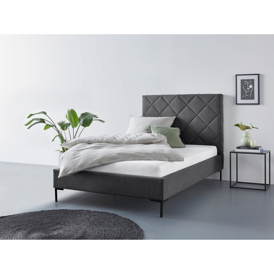 Guido Maria Kretschmer Home&Living Gestoffeerd bed CHARLOTT Modern bekleed bed met of zonder lattenbodem afbeelding 1