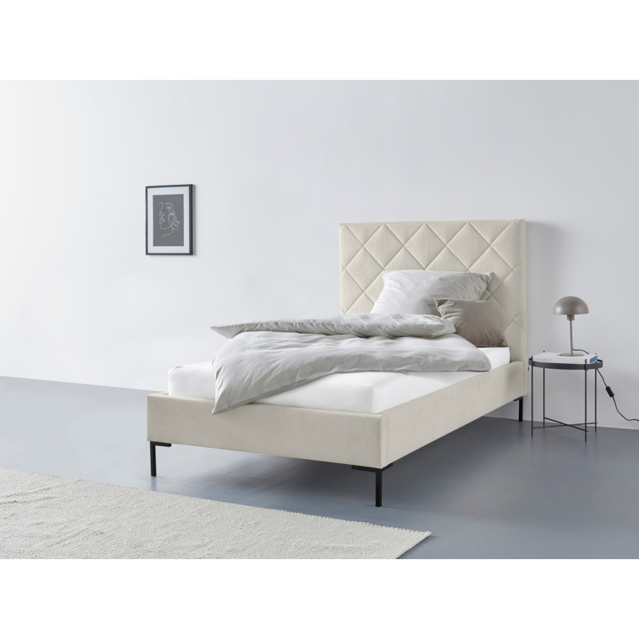 Guido Maria Kretschmer Home&Living Gestoffeerd bed CHARLOTT Modern bekleed bed met of zonder lattenbodem afbeelding 1