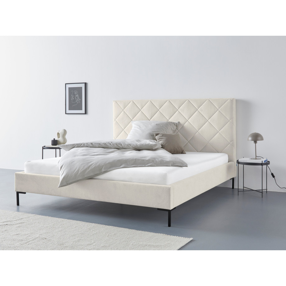 Guido Maria Kretschmer Home&Living Gestoffeerd bed CHARLOTT Modern bekleed bed met of zonder lattenbodem afbeelding 1