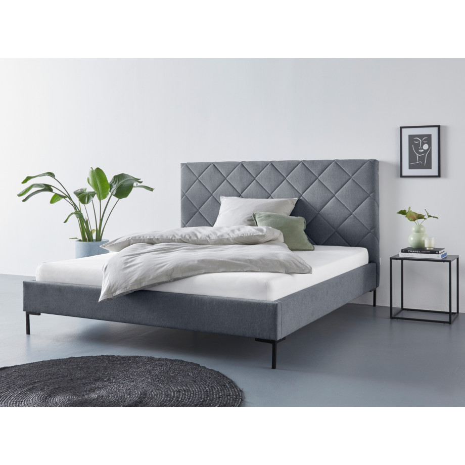 Guido Maria Kretschmer Home&Living Gestoffeerd bed CHARLOTT Modern bekleed bed met of zonder lattenbodem afbeelding 1