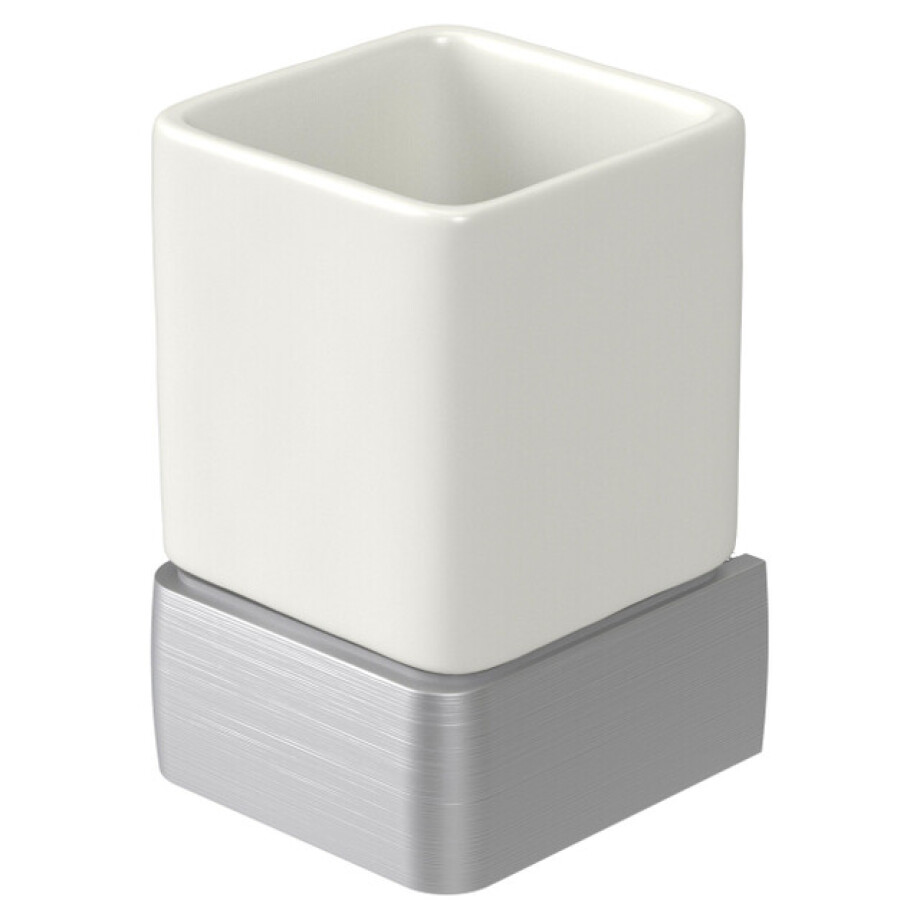 Haceka Aline Glashouder aluminium Geborsteld Aluminium 1195698 Haceka Aline Glashouder aluminium Geborsteld Aluminium 1195698 afbeelding 1