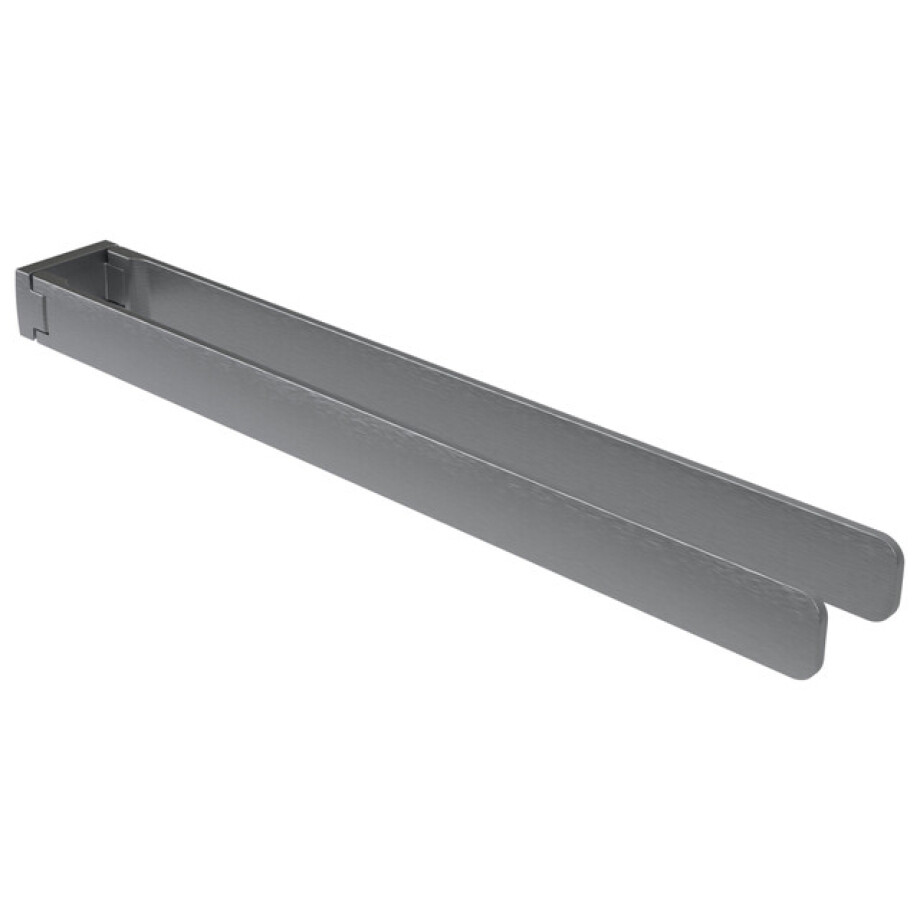 Haceka Aline Handdoekhouder - 46cm - dubbel - draaibaar - mat grijs 1208693 afbeelding 1
