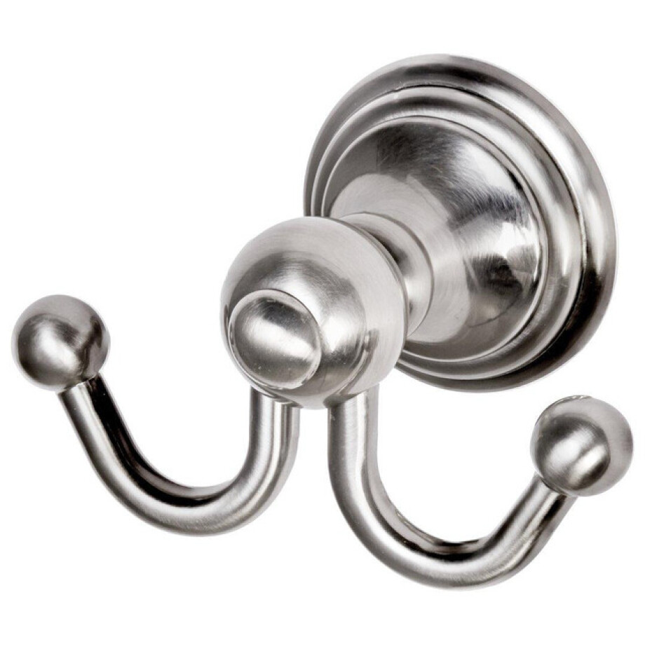 Haceka Allure Handdoekhaak - dubbel - geborsteld RVS 1208434 afbeelding 1