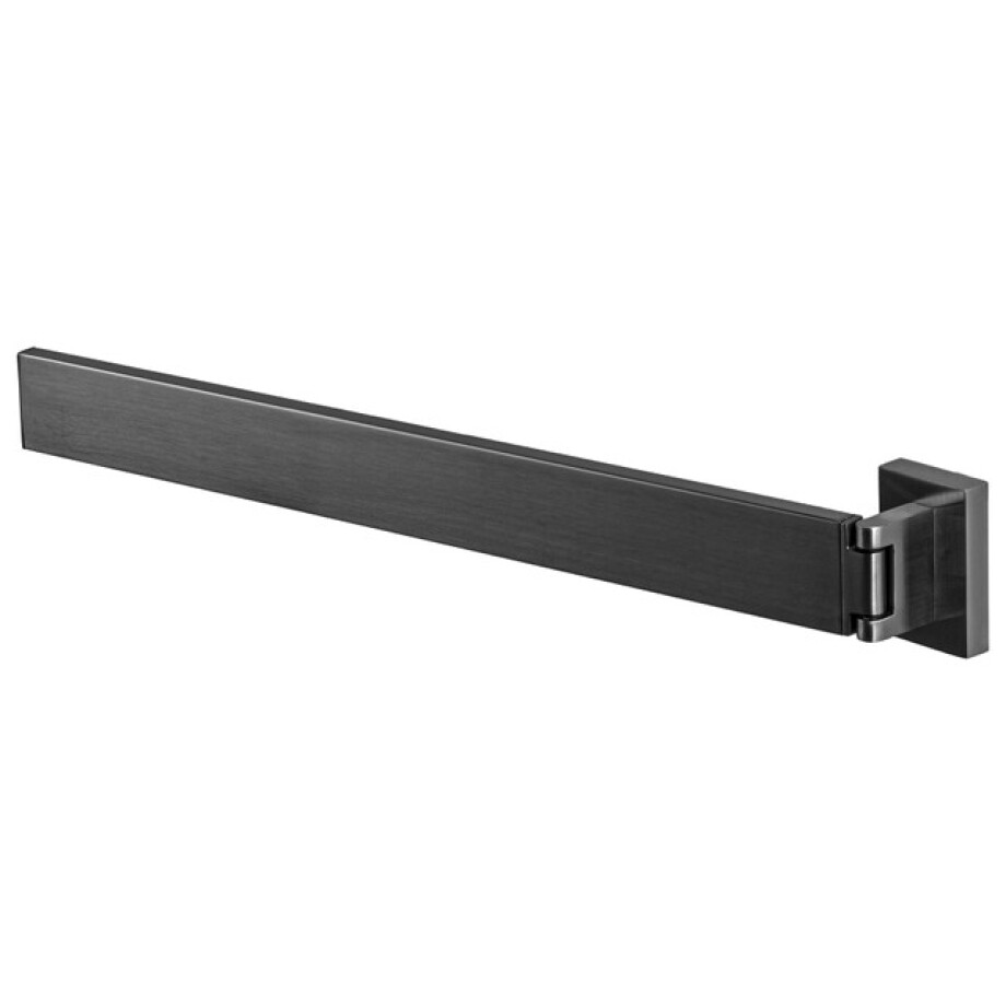 Haceka Edge Handdoekhouder - 39cm - enkel - draaibaar - grafiet gunmetal 1208809 afbeelding 1