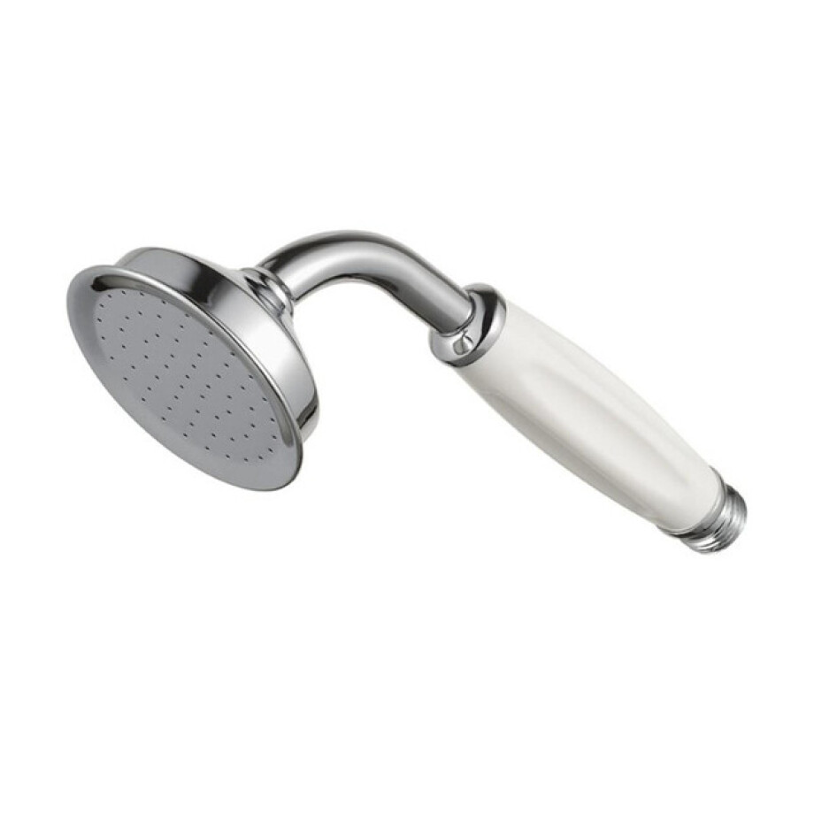 Haceka handdouche met witte kunststof handgreep 1/2 buitendraads aansluiting chroom 1113294 afbeelding 1