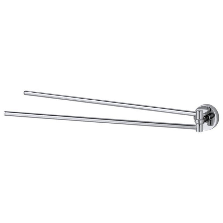 Haceka Kosmos Handdoekhouder - 42cm - dubbel - draaibaar - chroom 1208558 Haceka Kosmos Handdoekhouder - 42cm - dubbel - draaibaar - chroom 1208558 afbeelding 1