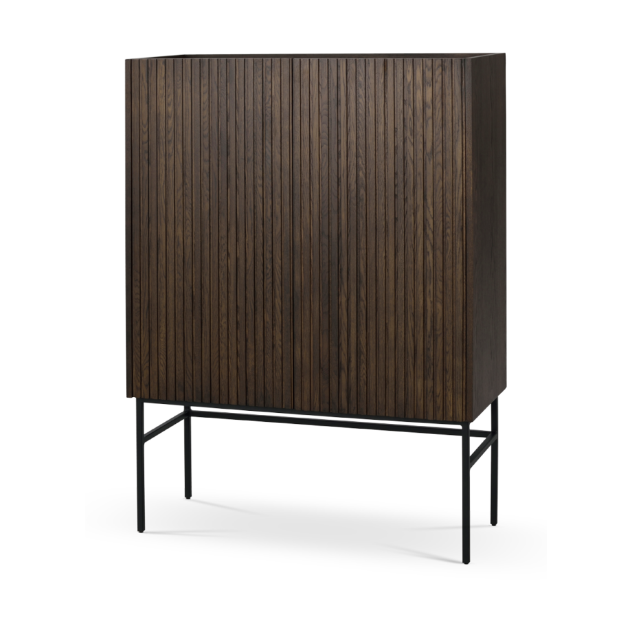 Halifax houten opbergkast bruin - 140 x 100 cm Halifax houten opbergkast bruin - 140 x 100 cm afbeelding 1