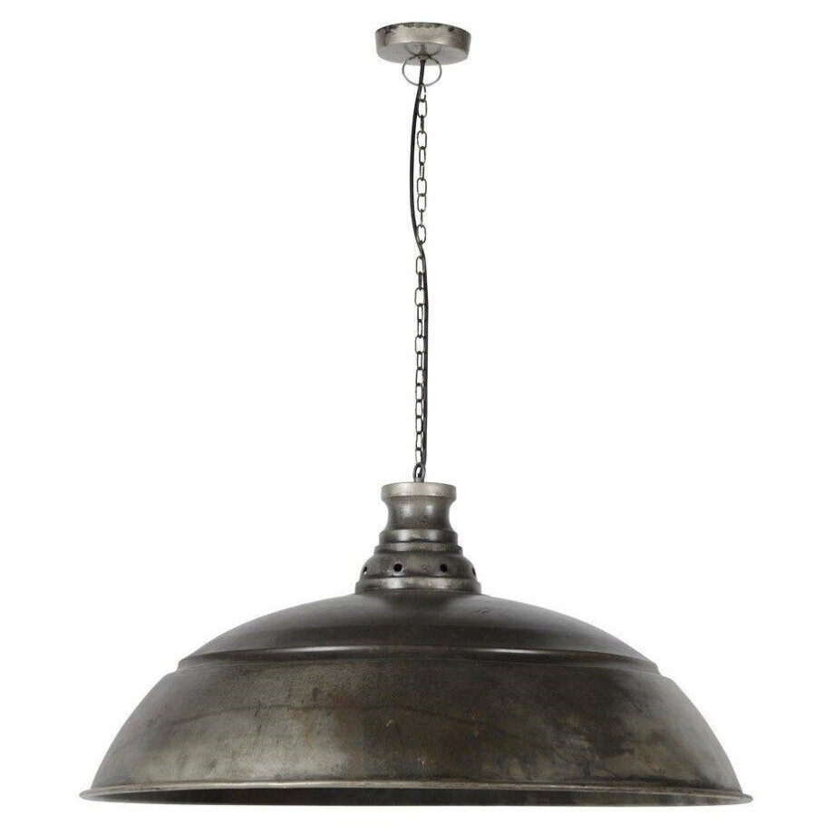 Hanglamp industry 1LxØ80 van 80 cm breed - Oud zilver afbeelding 