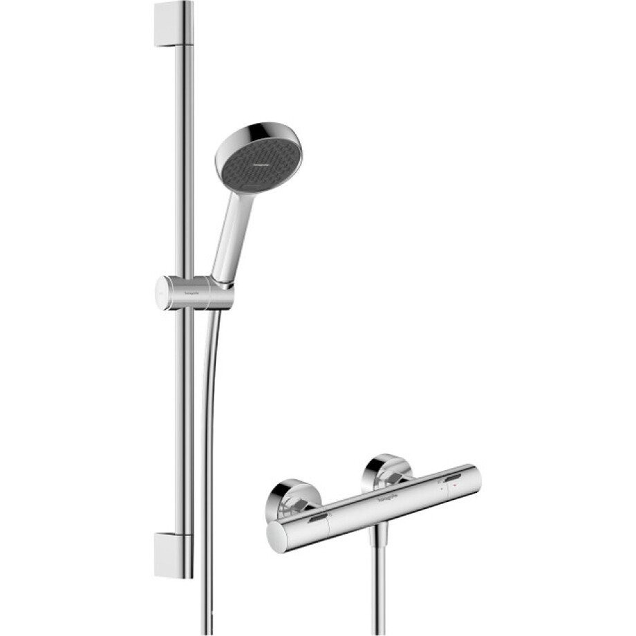 hansgrohe Activera Select S 95 renovatieset - 2jet - EcoSmart met Ecostat Fine - glijstang 65cm - chroom 28876000 afbeelding 1