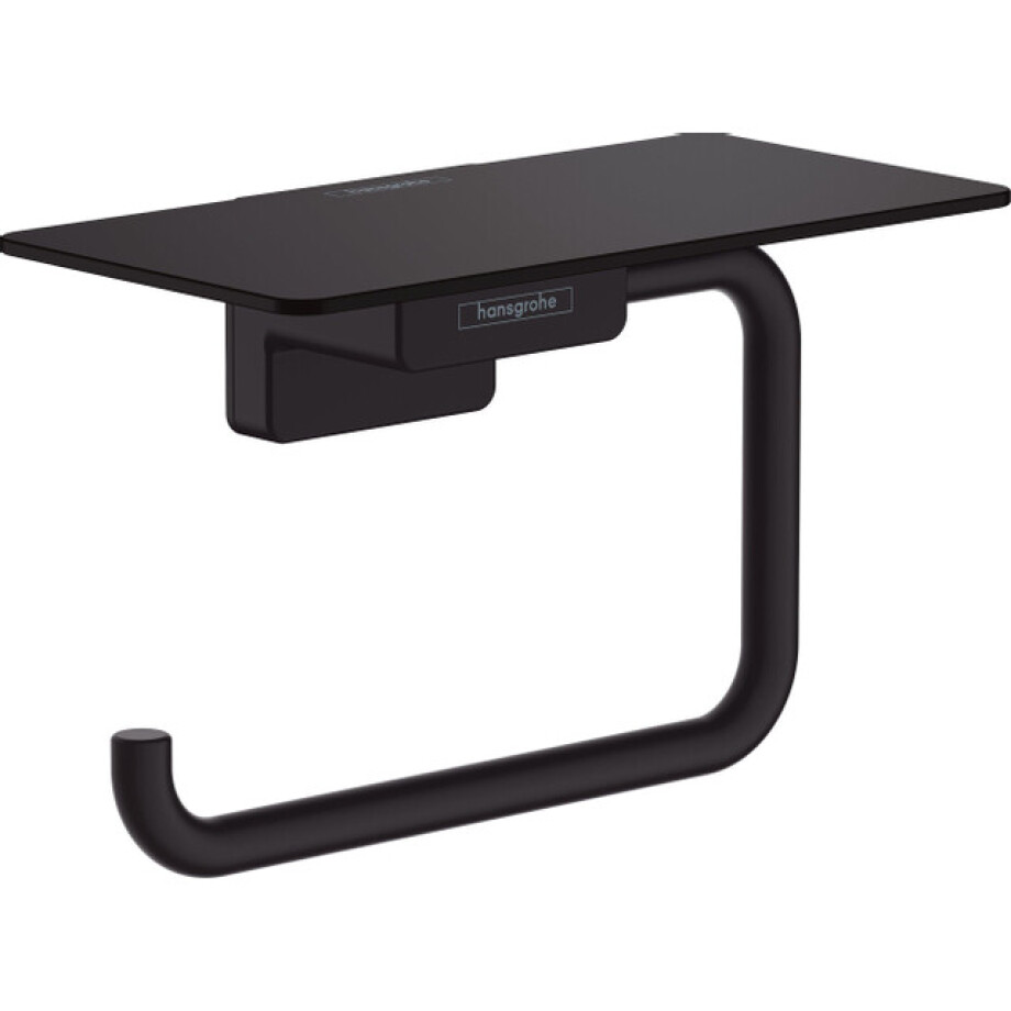 Hansgrohe Addstoris closetrolhouder met planchet mat zwart 41772670 afbeelding 1