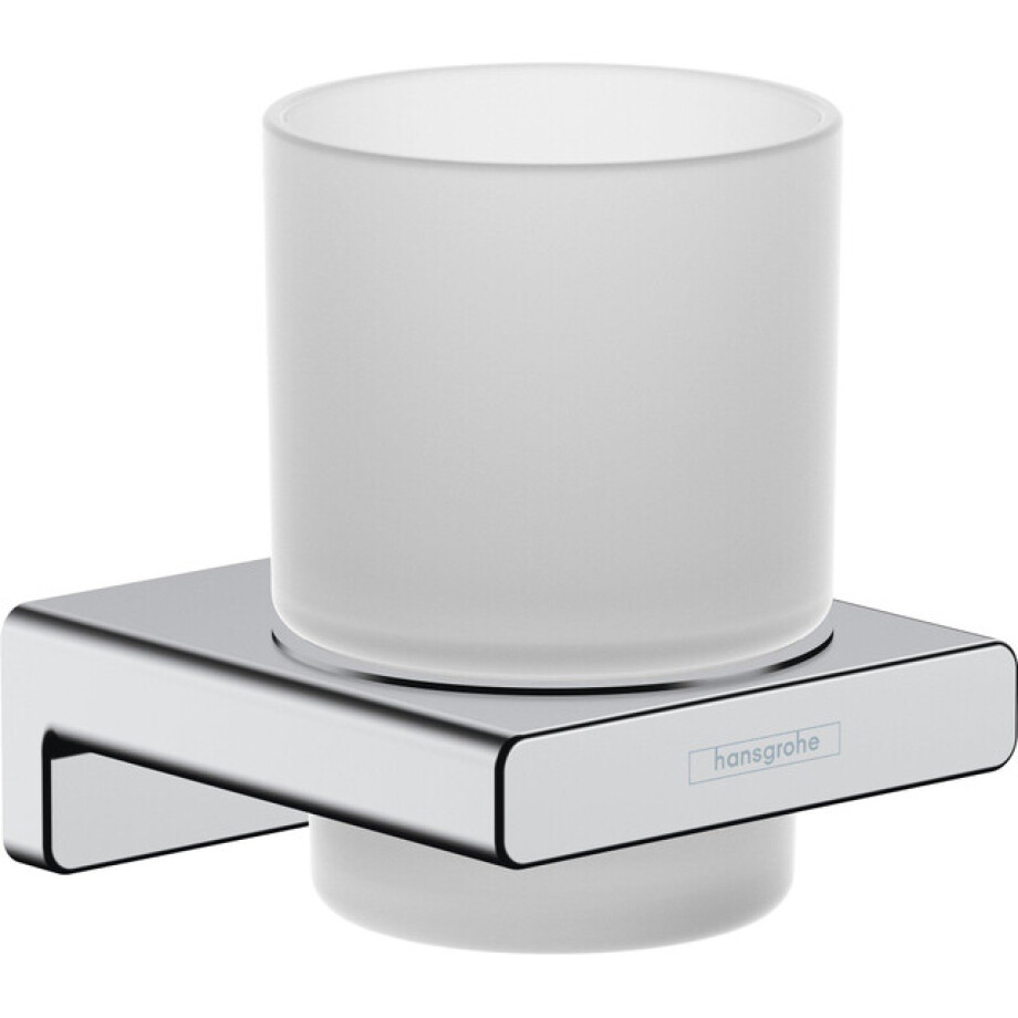 Hansgrohe Addstoris glashouder met glas chroom 41749000 afbeelding 1