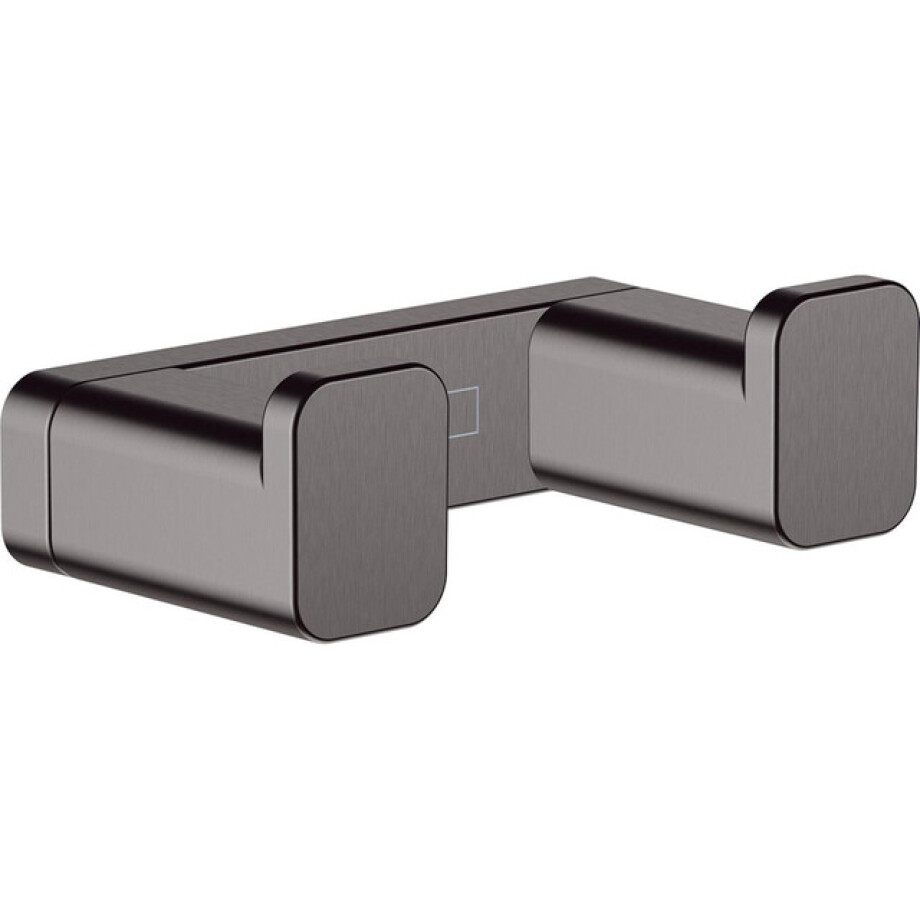 Hansgrohe Addstoris handdoekhaak dubbel brushed black chroom 41755340 afbeelding 1