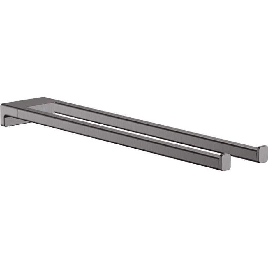 Hansgrohe Addstoris handdoekhouder 2-lids brushed black chroom 41770340 Hansgrohe Addstoris handdoekhouder 2-lids brushed black chroom 41770340 afbeelding 1