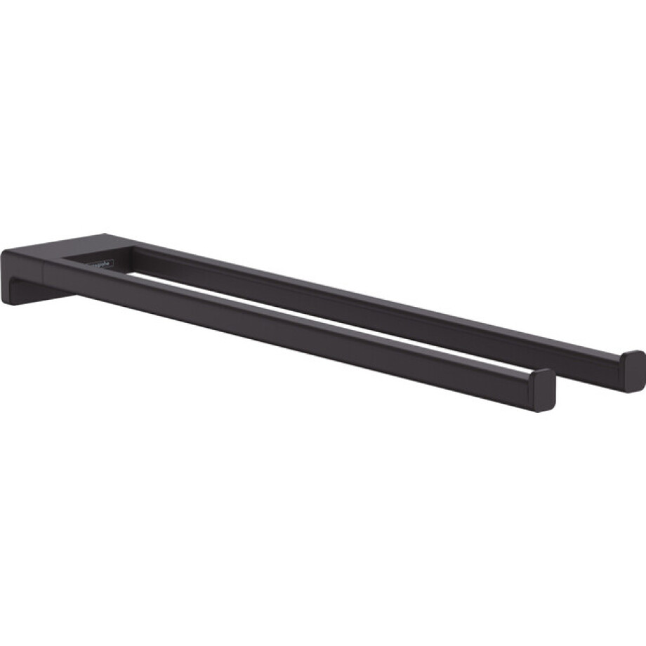 Hansgrohe Addstoris handdoekhouder 2-lids mat zwart 41770670 Hansgrohe Addstoris handdoekhouder 2-lids mat zwart 41770670 afbeelding 1