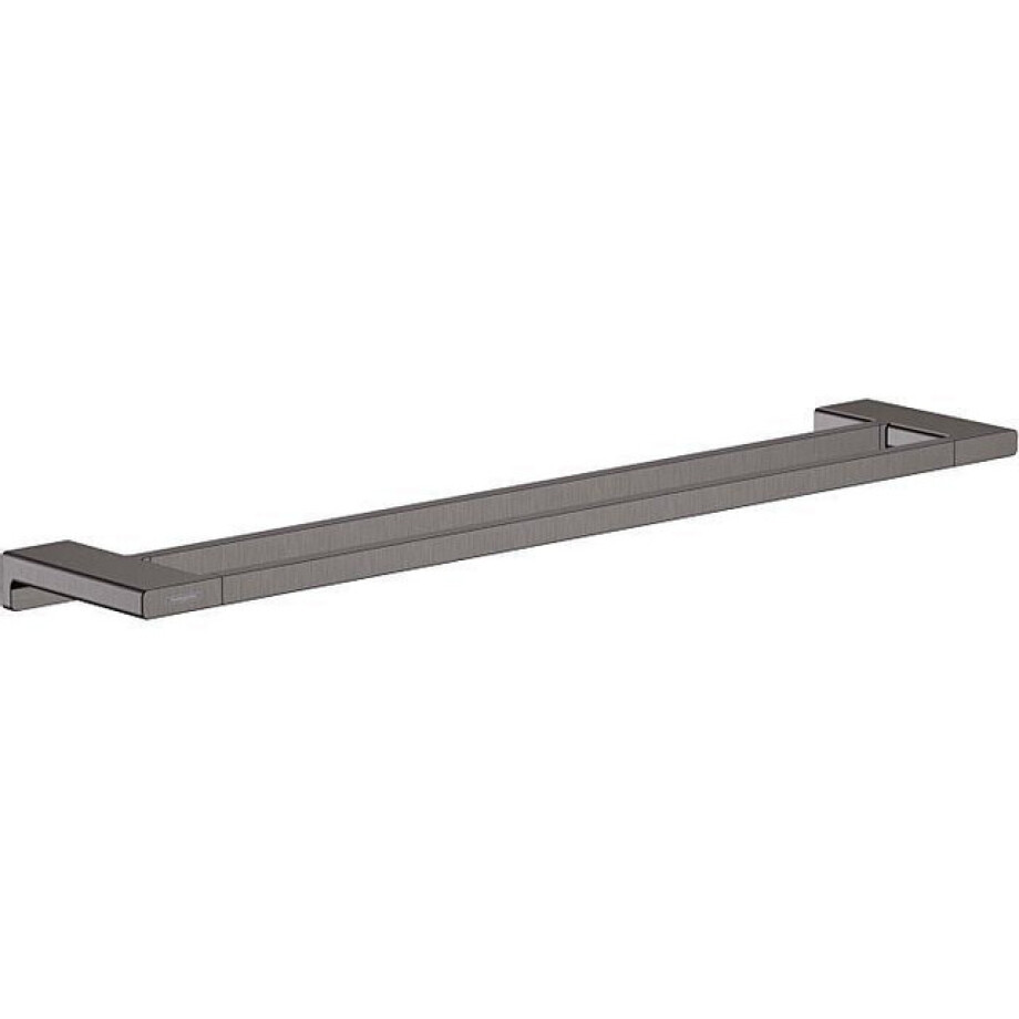 Hansgrohe Addstoris handdoekhouder wand dubbel 65 brushed black chroom 41743340 afbeelding 1