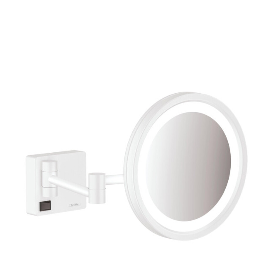 Hansgrohe Addstoris make-up spiegel led 3x vergroting mat wit 41790700 Hansgrohe Addstoris make-up spiegel led 3x vergroting mat wit 41790700 afbeelding 1