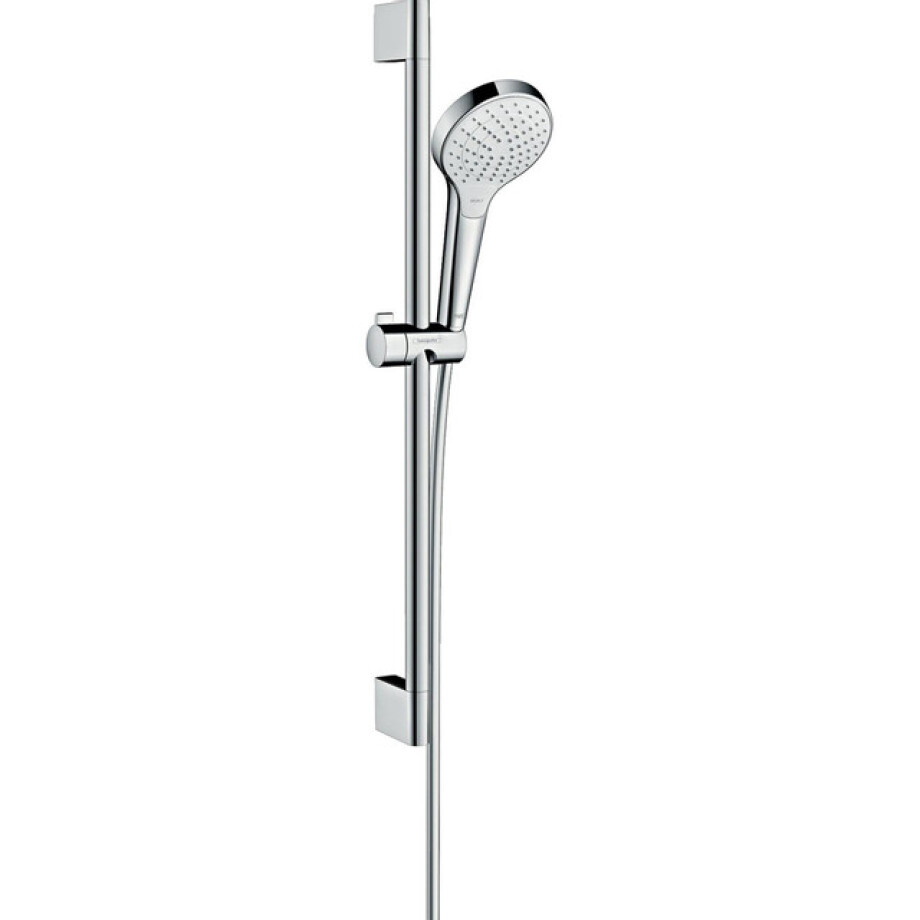 Hansgrohe Croma Select S Vario glijstangset met Croma Select S Vario handdouche EcoSmart 65cm met Isiflex`B doucheslang 160cm wit/chroom 26563400 Hansgrohe Croma Select S Vario glijstangset met Croma Select S Vario handdouche EcoSmart 65cm met Isiflex`B doucheslang 160cm wit/chroom 26563400 afbeelding 1