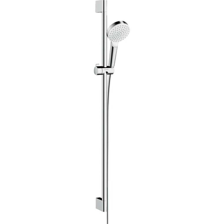 Hansgrohe Crometta 1jet doucheset 90cm ecosmart wit chroom 26539400 Hansgrohe Crometta 1jet doucheset 90cm ecosmart wit chroom 26539400 afbeelding 1