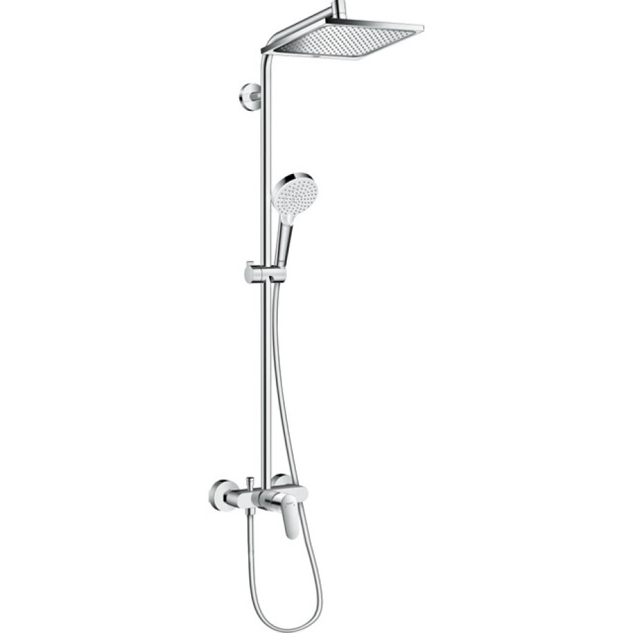 Hansgrohe Crometta e 240 1jet showerpipe met douchekraan chroom 27284000 afbeelding 1