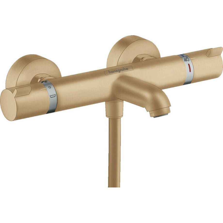 Hansgrohe Ecostat Comfort badkraan thermostatisch met omstel met koppelingen brushed bronze 13114140 afbeelding 1