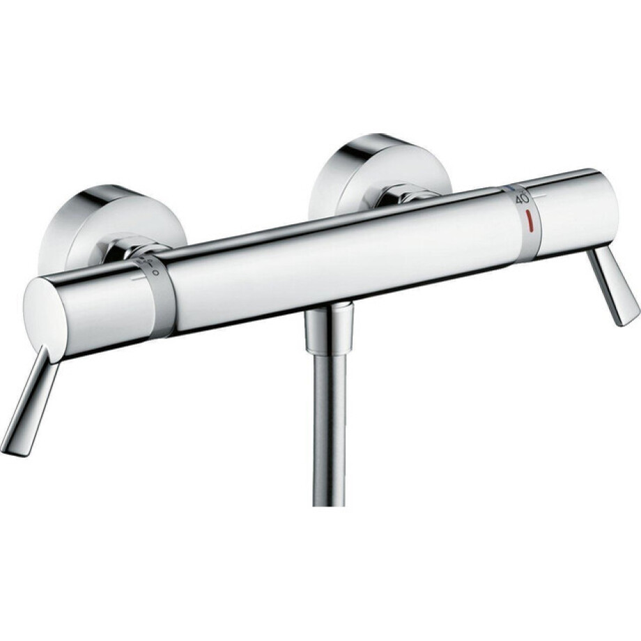 Hansgrohe Ecostat Comfort Care douchekraan thermostatisch met koppelingen met verlengde grepen chroom 13117000 afbeelding 1