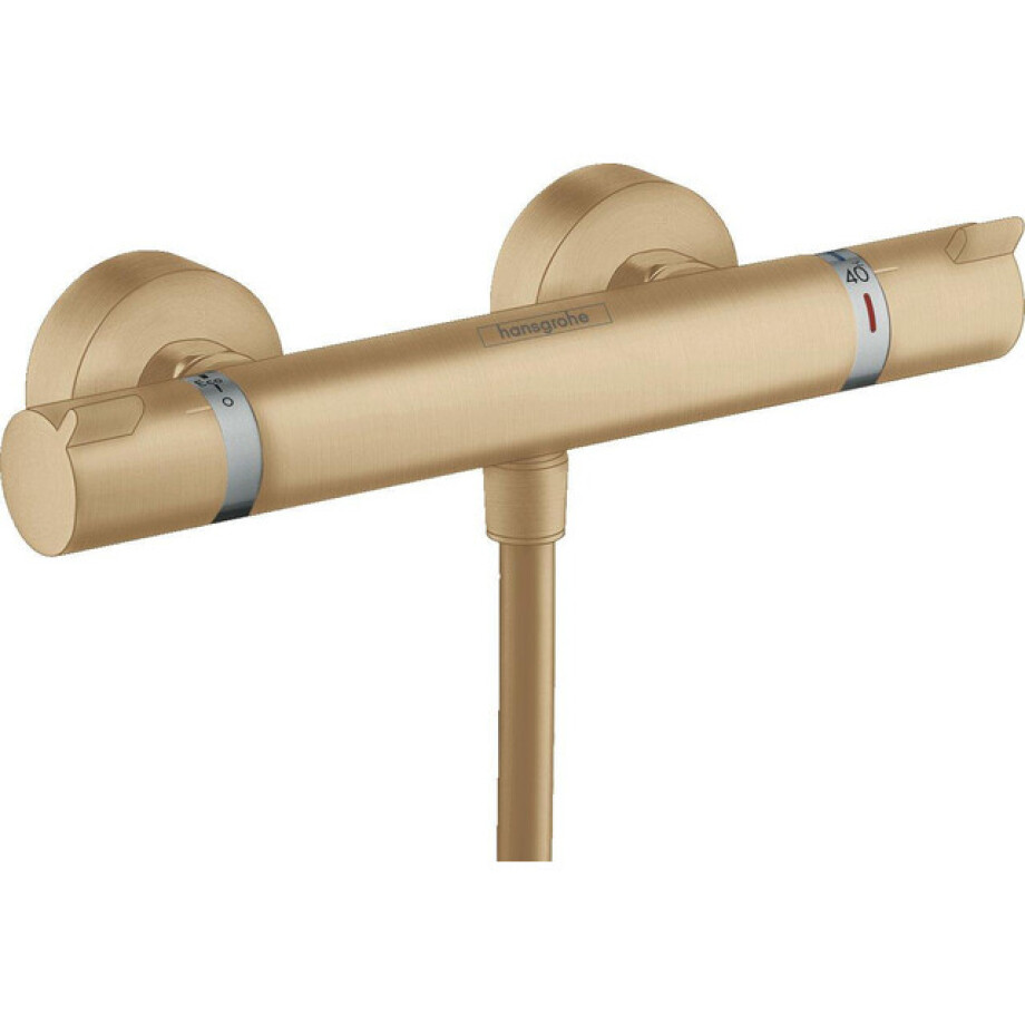 Hansgrohe Ecostat Comfort douchekraan thermostatisch met koppelingen brushed bronze 13116140 afbeelding 1