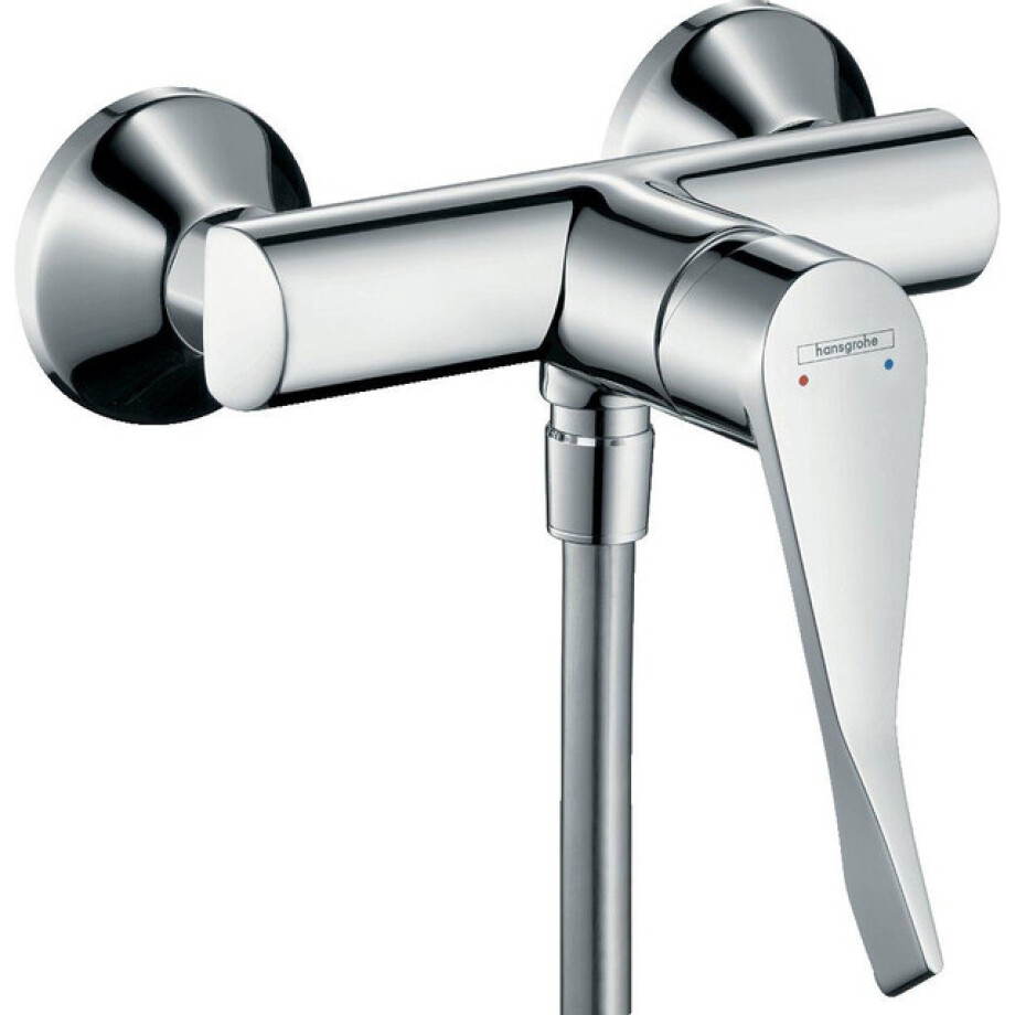 Hansgrohe Focus Care douchekraan met koppelingen met verlengde greep 12.1cm chroom 31916000 Hansgrohe Focus Care douchekraan met koppelingen met verlengde greep 12.1cm chroom 31916000 afbeelding 1