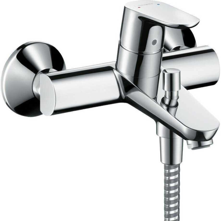 Hansgrohe Focus E2 badkraan met omstel en koppelingen chroom 31940000 afbeelding 1