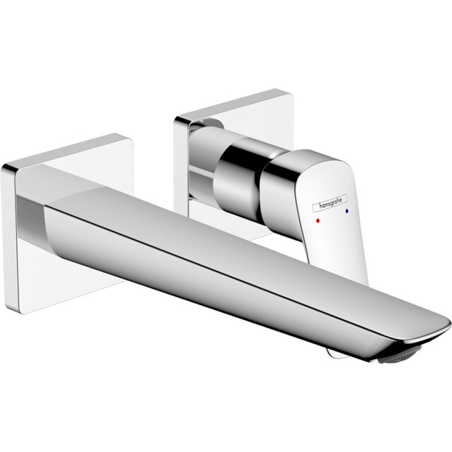 Hansgrohe Logis afbouwdeel wastafelkraan 195mm chroom 71256000 afbeelding 1